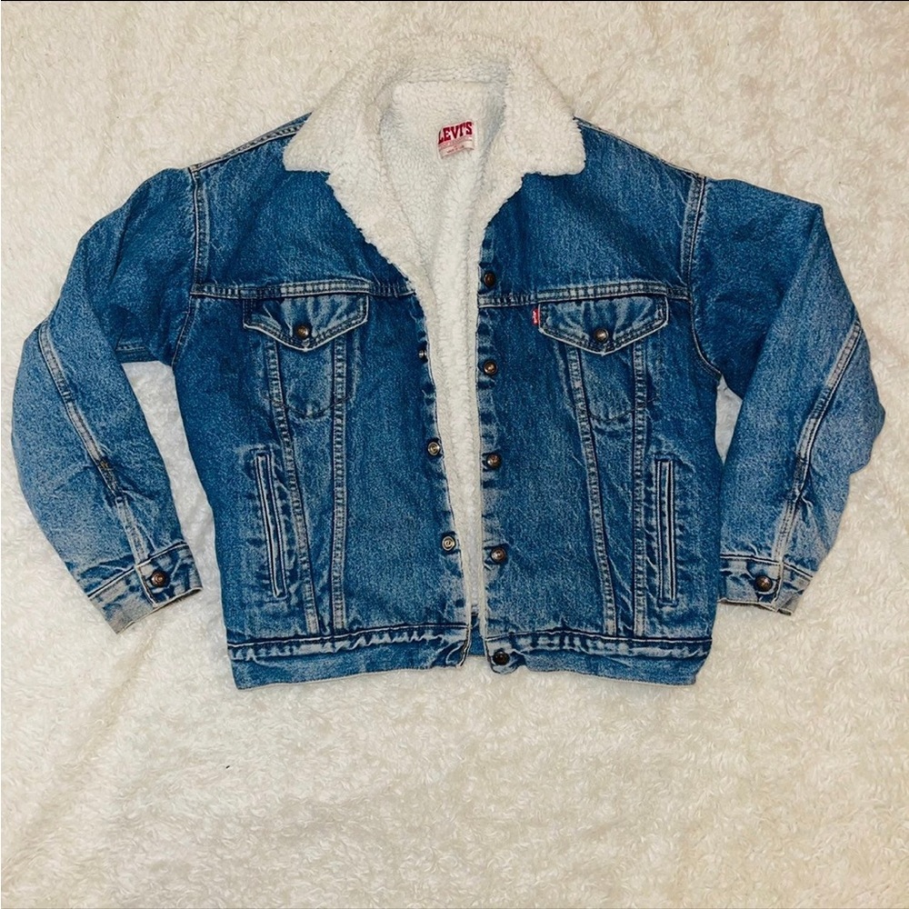 Vintage Sherpa Levi jean jacket
